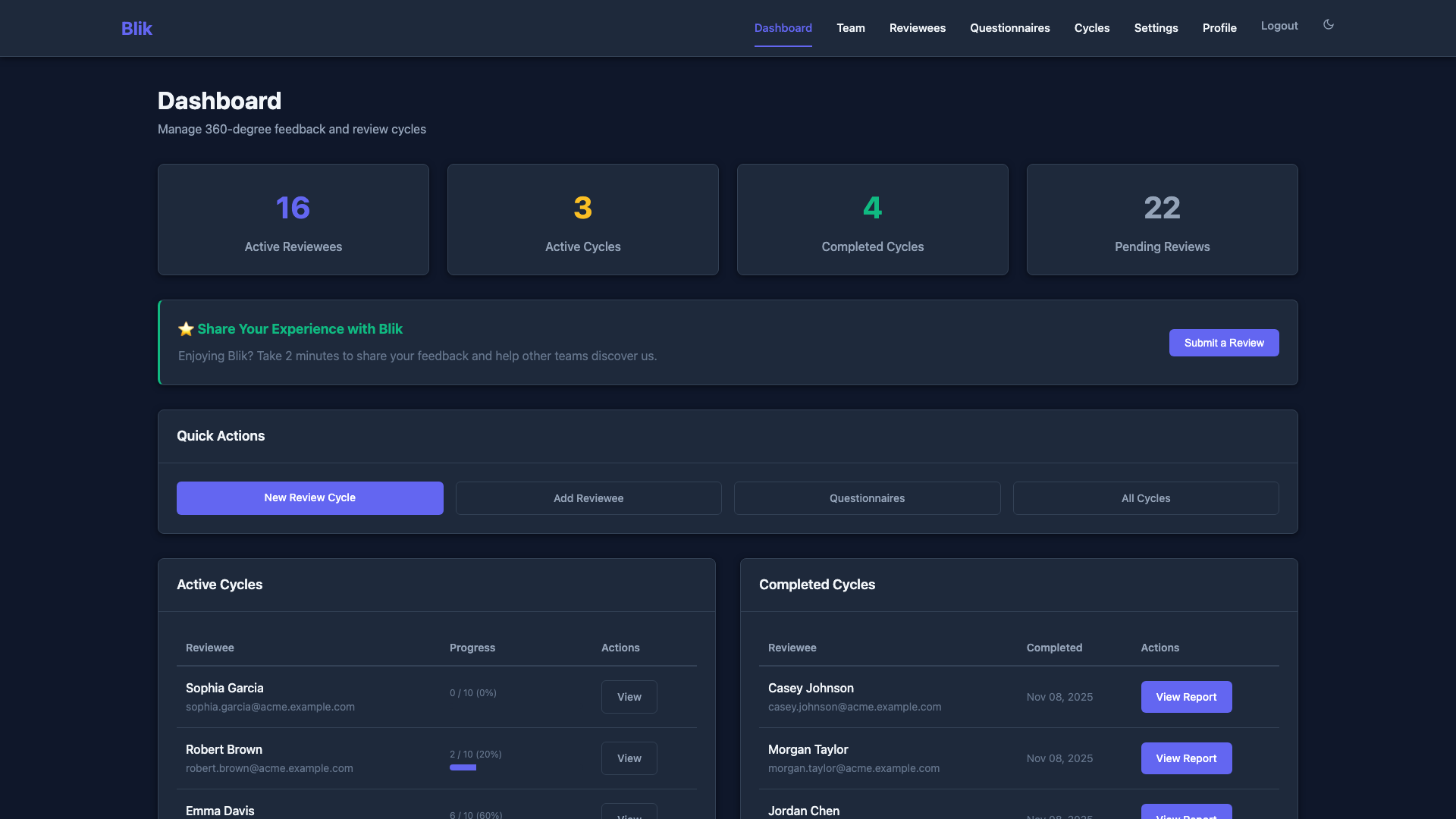 Admin Dashboard - Dark Theme